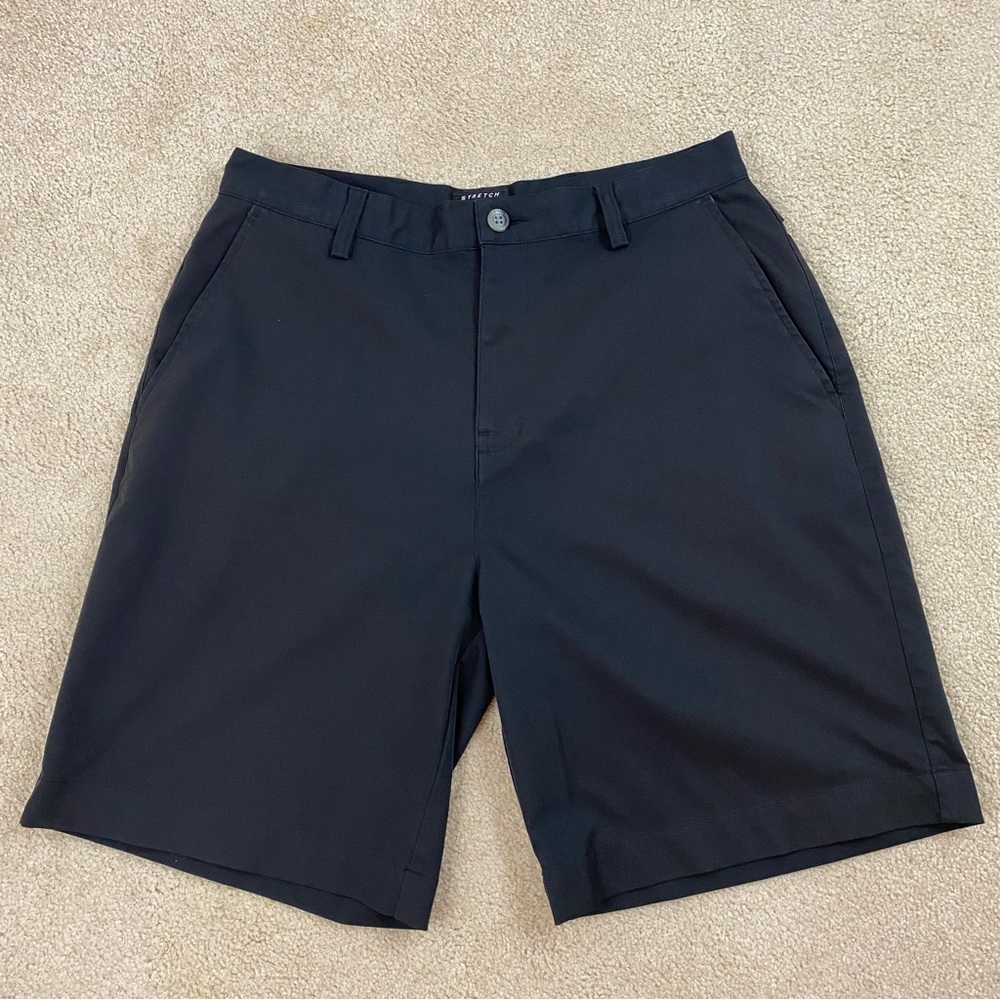 Adidas Stretch Black Vented Golf Shorts Size 32